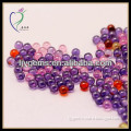different color ball shape cz micro pave beads